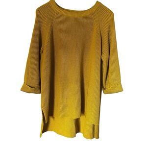 Elegant Mustard Crew Neck Sweater